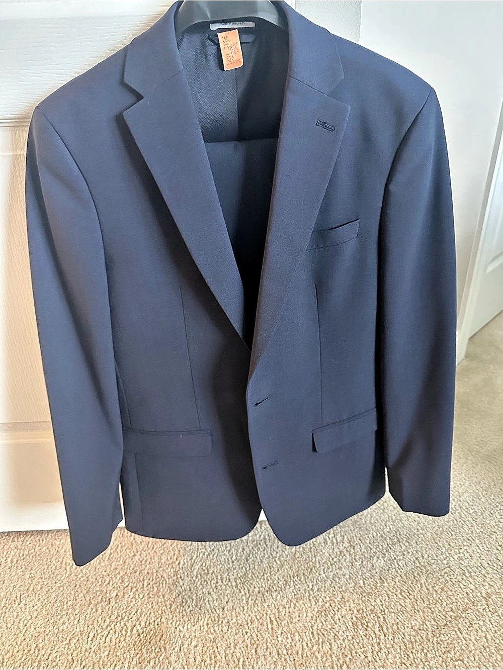 bar III Men's Blue Two-Button Blazer Size 40R